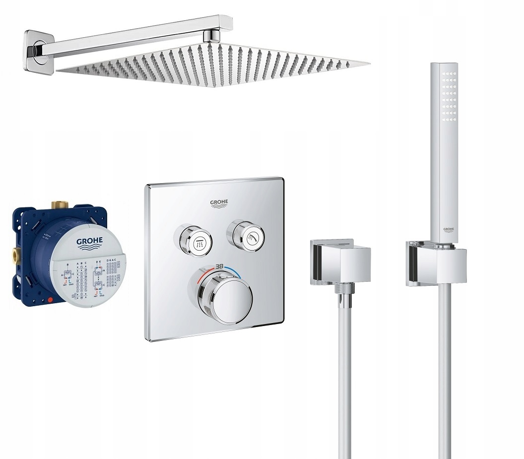 Grohe Grohe Grohtherm SmartControl chrómová vaňová a sprchová batéria + 5 ďalších produktov
